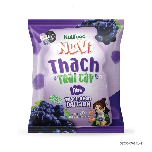 Thạch Trái Cây Nuvi Nho 120g