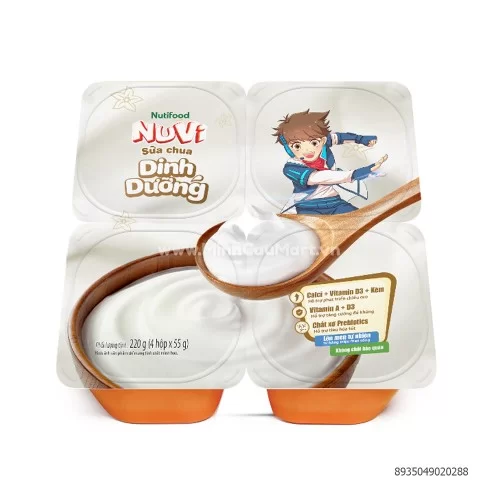 Sữa chua Nuvi Nutifood Dinh Dưỡng220Gr (4 Hộp * 55GR)                     Sữa chua Nuvi Nutifood Dinh Dưỡng220Gr (4 Hộp * 55GR)
