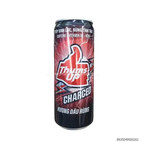 Nước tăng lực THUMS UP các vị lon 320ml dâu rừng 