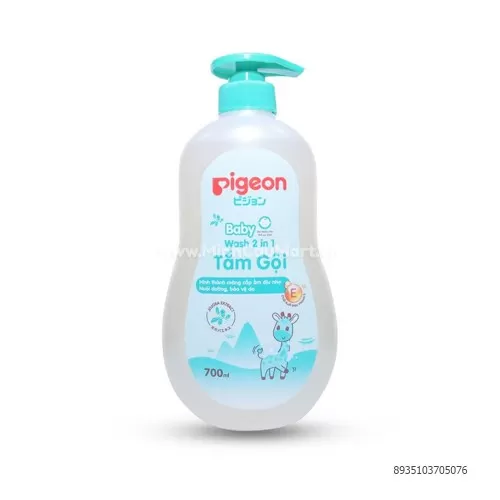 Tắm Gội 2 in 1 Pigeon 700ml  Tắm Gội 2 in 1 Pigeon 700ml