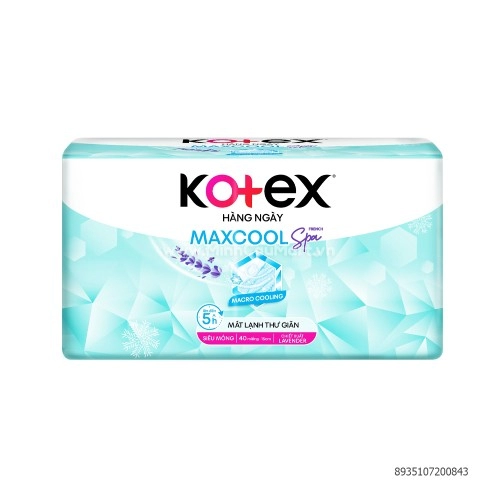 Băng Vệ Sinh Kotex Hàng Ngày Maxcool French Spa 40 Miếng