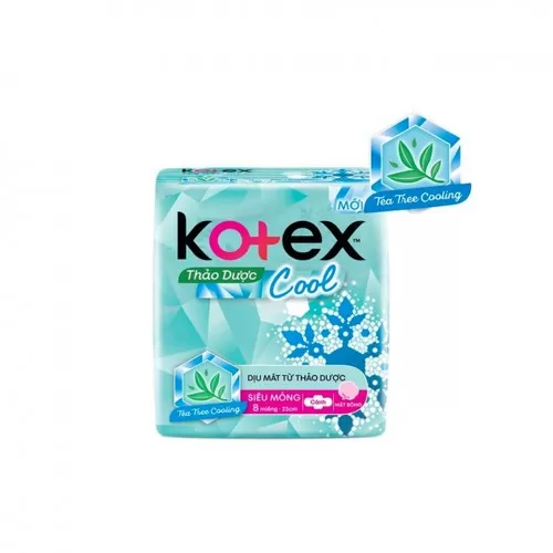 Băng Vệ Sinh Kotex Maxcool 8M Có Cánh Băng Vệ Sinh Kotex Maxcool 8M Có Cánh