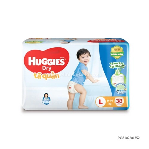 Tã Quần Huggies Size L38 Miếng 9-14kg Tã Quần Huggies Size L38 Miếng 9-14kg