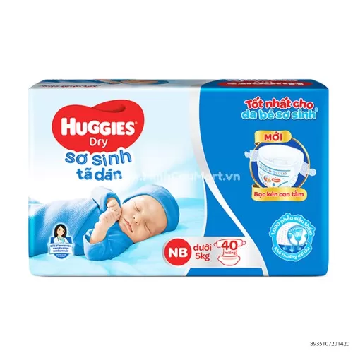 Tã Dán Sơ Sinh Huggies NB 40 