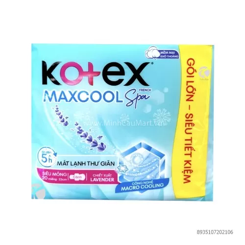 BVS Kotex Max Cool 23cm 20M  BVS Kotex Max Cool 23cm 20M