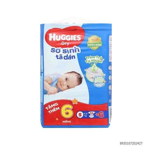 Tã Dán Huggies Dry S54+6 (4-8kg) Tã Dán Huggies Dry S54+6 (4-8kg)