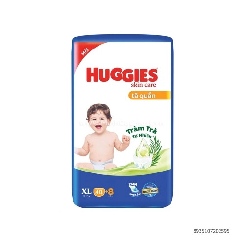 Tã quần Huggies Skin Care XL40+8 (12-17kg)