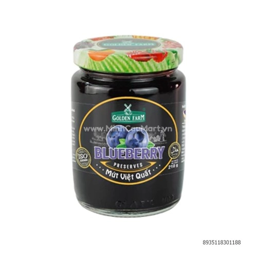 Mứt Việt Quất Preserves Golden Farm 210G Mứt Việt Quất Preserves Golden Farm 210G
