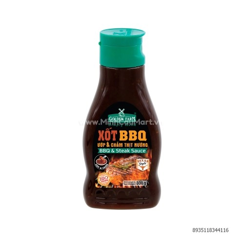 Sốt ướp thịt BBQ Golden Farm gia vị nước sốt chế biến hải sản đồ nướng 300gr