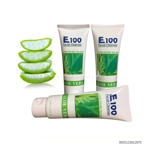 Sữa rửa mặt E100 nha đam 100g