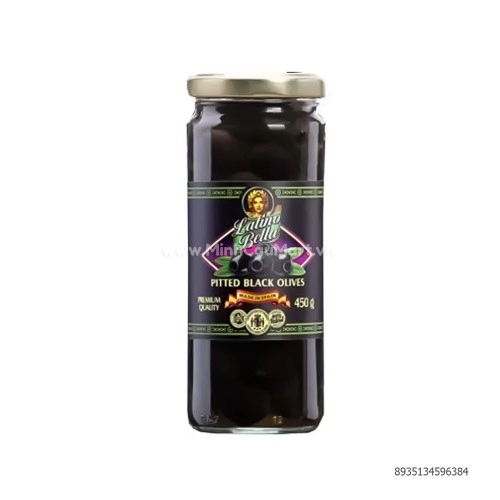 Trái oliu đen không hạt Latino Bella 450g
