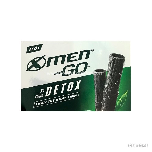 Xà Bông Tắm Xmen Go Detox Than Tre Hoạt Tính 80g 