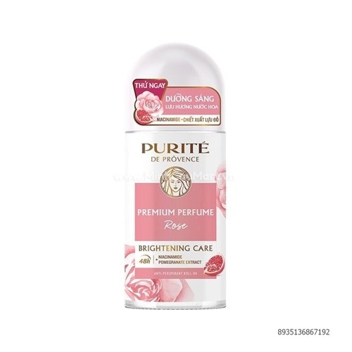 Lăn Khử Mùi Purité De Prôvence Hương Hoa Hồng 50ML