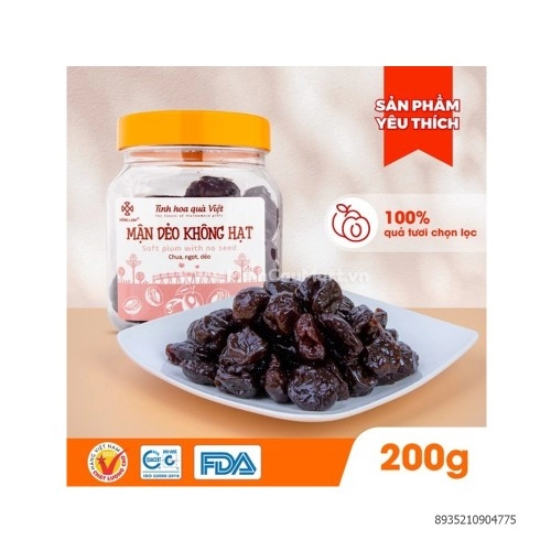 Ô Mai Mận Dẻo Không Hạt 200g