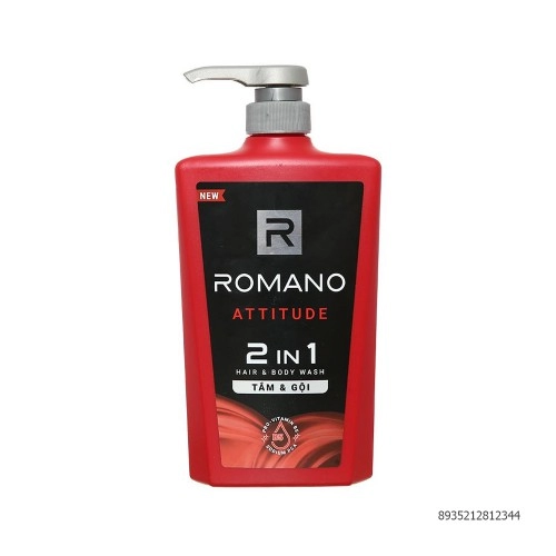 Tắm & gội 2 IN 1 Romano 650Gr  Tắm & gội 2 IN 1 Romano 650Gr