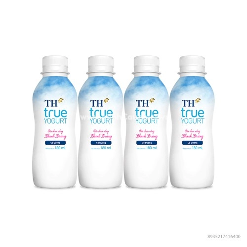 Sữa Chua Uống Thanh Trùng TH True Yogurt Có Đường 180ML