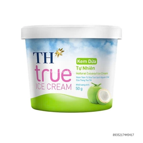 Kem Th True Ice Cream Vị Dừa Tự Nhiên 180G Kem Th True Ice Cream Vị Dừa Tự Nhiên 180G