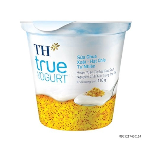 Sữa chua TH Xoài - Hạt chia 110Gr Sữa chua TH Xoài - Hạt chia 110Gr