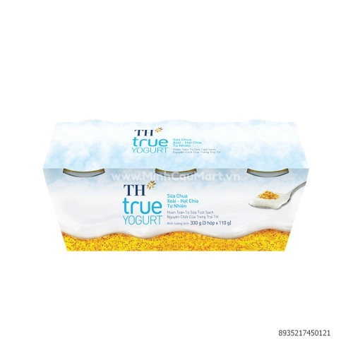 Vỉ 3 Hộp Sữa Chua Cao Cấp TH True YOGURT Vị Xoài – Hạt Chia Tự Nhiên Vỉ 3 Hộp Sữa Chua Cao Cấp TH True YOGURT Vị Xoài – Hạt Chia Tự Nhiên