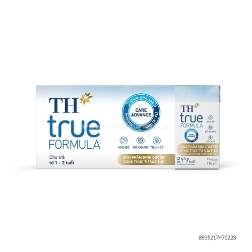 Sữa tươi pha sẵn công thức cho trẻ từ 1-2 tuổi TH 110ml