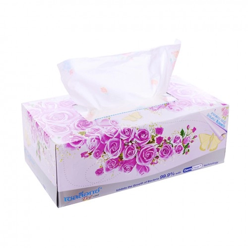 Giấy ăn cellex hộp hoa hồng 150 tờ 
