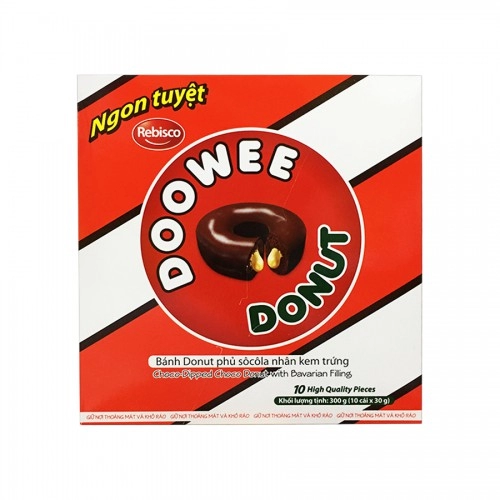 Bánh Rebisco Donut 300gr Vị Socola Bánh Rebisco Donut 300gr Vị Socola