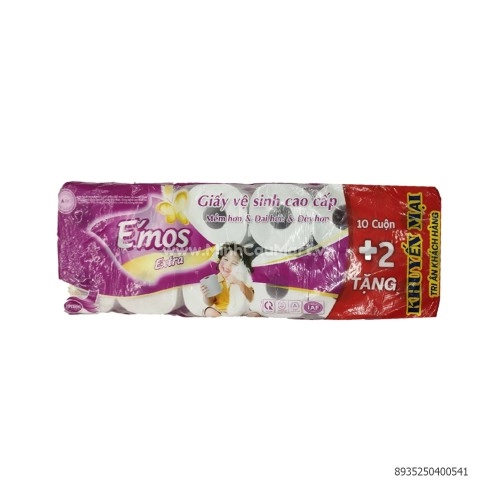 Giấy vệ sinh Emos extra tím 10c 