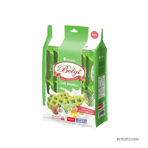 Bánh Belgi mềm hương cốm 230g Bánh Belgi mềm hương cốm 230g