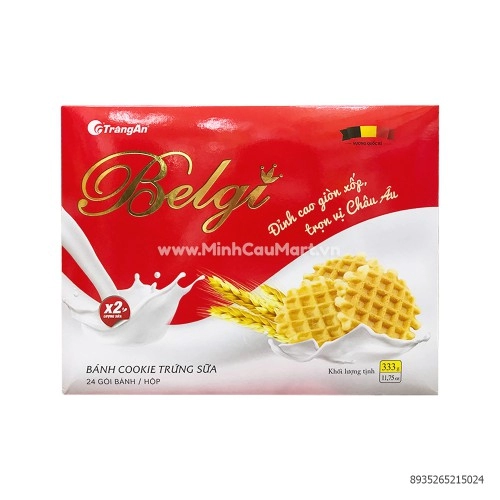 Bánh Belgi Tràng An Trứng Sữa 333gr