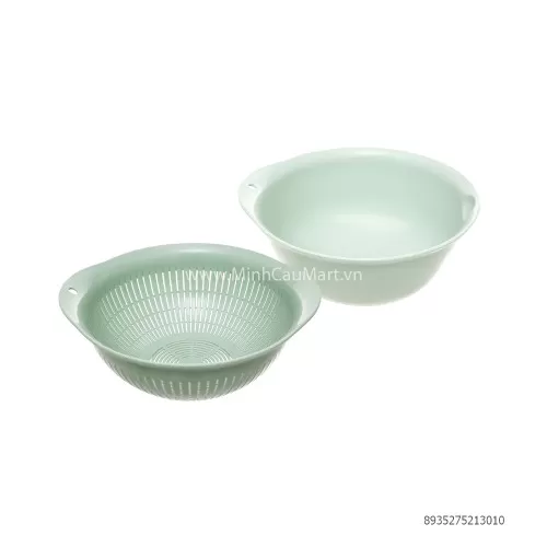 Bộ Thau Rổ Cao Cấp 30CM-B Xanh Lục Bộ Thau Rổ Cao Cấp 30CM-B Xanh Lục