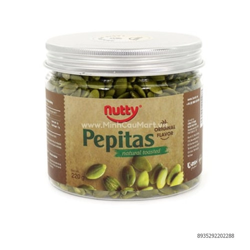 Hạt Bí Xanh Nutty Hộp 220g 