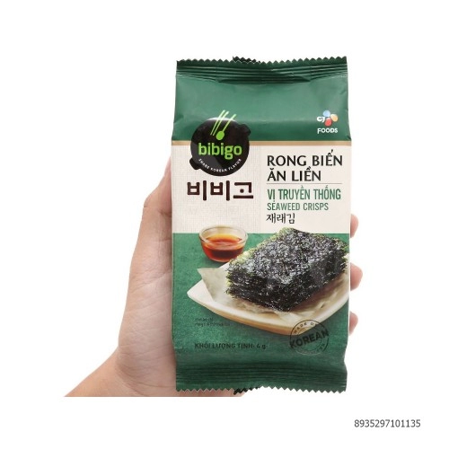 Rong biển ăn liền Bibigo 4gr  Rong biển ăn liền Bibigo 4gr