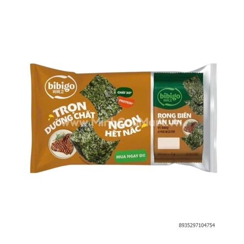 Rong biển ăn liền trọn dưỡng chất Bibigo lốc 3 gói Rong biển ăn liền trọn dưỡng chất Bibigo lốc 3 gói