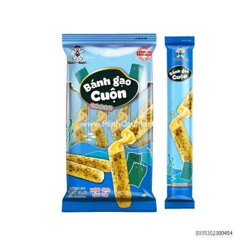 Bánh gạo cuộn Want Want 180g Bánh gạo cuộn Want Want 180g