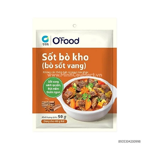 Gia vị sốt thịt các vị Ofood HQ 60g 