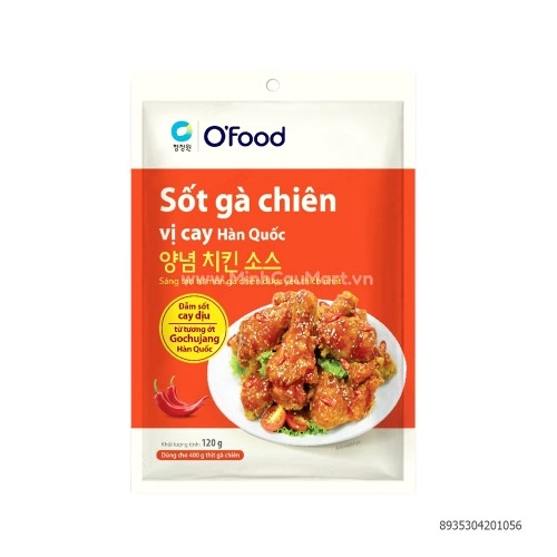 Sốt Gà Chiên Vị Cay Hàn Quốc Ofood 120G Sốt Gà Chiên Vị Cay Hàn Quốc Ofood 120G