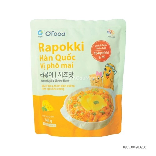 Rapokki Hàn Quốc Vị Phô Mai O'Food 146G Rapokki Hàn Quốc Vị Phô Mai O'Food 146G