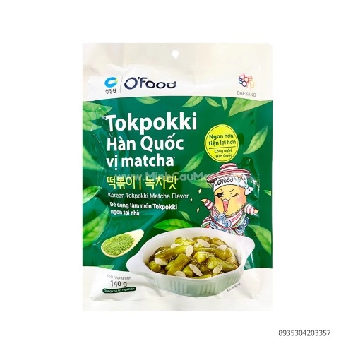 Tokpokki Hàn Quốc Vị Matcha O'Food 140G Tokpokki Hàn Quốc Vị Matcha O'Food 140G