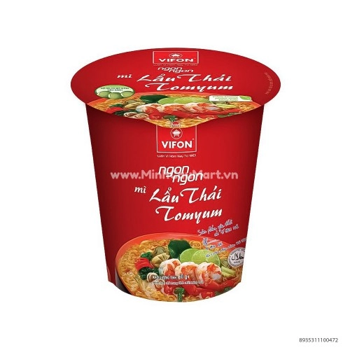 Mì Cốc Vifon Ngon Ngon Lẩu Thái Tomyum 60g Mì Cốc Vifon Ngon Ngon Lẩu Thái Tomyum 60g