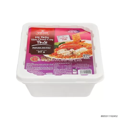 Mì Trộn Khay Vifon Tôm Chua Cay Thái 90Gr  Mì Trộn Khay Vifon Tôm Chua Cay Thái 90Gr