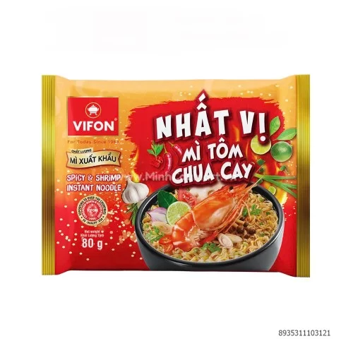Mì Nhất vị mì tôm chua cay 80g                                                                                                                                                                                                                            