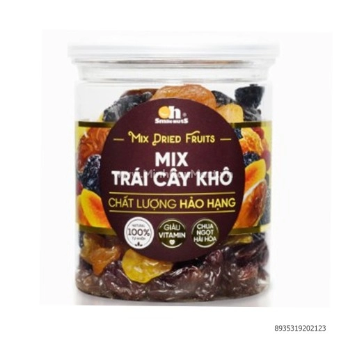 Mix Trái Cây Khô Oh Smile Nuts Hũ 275G Mix Trái Cây Khô Oh Smile Nuts Hũ 275G
