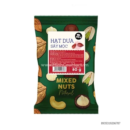 Hạt dưa sấy mộc mix nuts Smile túi 80g                                                                                                                                                                                                                    