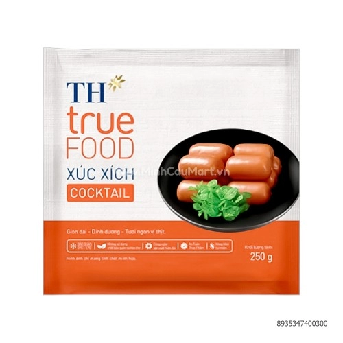 Xúc xích Cocktall TH 250g Xúc xích Cocktall TH 250g