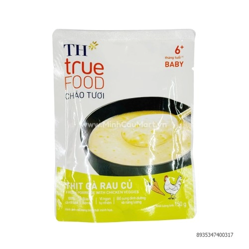 Cháo tươi gà rau củ TH 150g Cháo tươi gà rau củ TH 150g