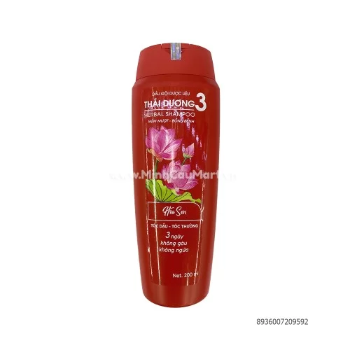 Dầu gội Thái Dương 3 hoa sen 200ml Dầu gội Thái Dương 3 hoa sen 200ml