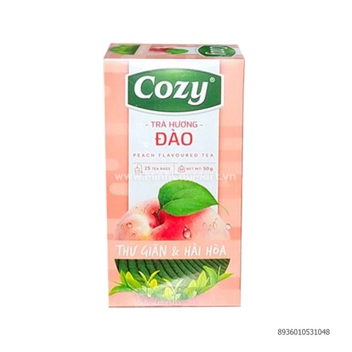 Trà hương đào hiệu Cozy - hộp 40g Trà hương đào hiệu Cozy - hộp 40g