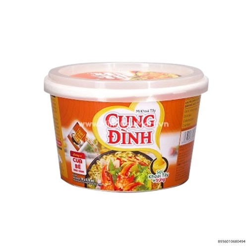 Mì Cốc Cung Đình Hương Vị Cua Bể Rau Răm 80G  Mì Cốc Cung Đình Hương Vị Cua Bể Rau Răm 80G