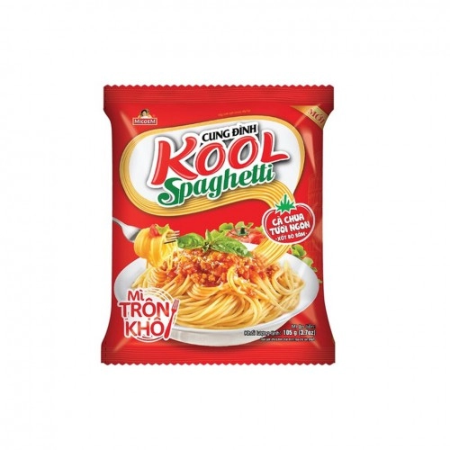 Mi Kool Spachetti cung đình trộn khô 105Gr  Mi Kool Spachetti cung đình trộn khô 105Gr
