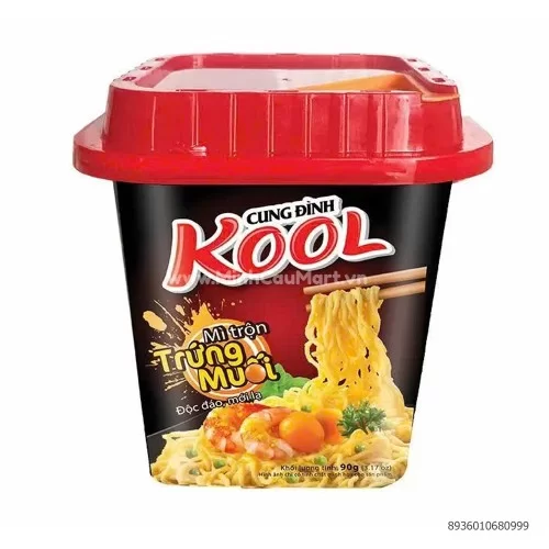 Mỳ Kool trộn trứng muối 90Gr                                                                                                                                                                                                                              